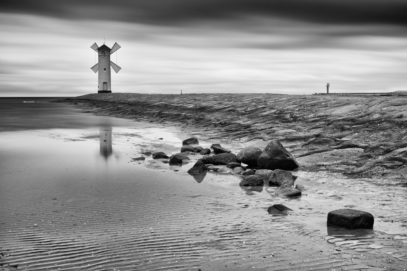 Baltské pobřeží při odlivu