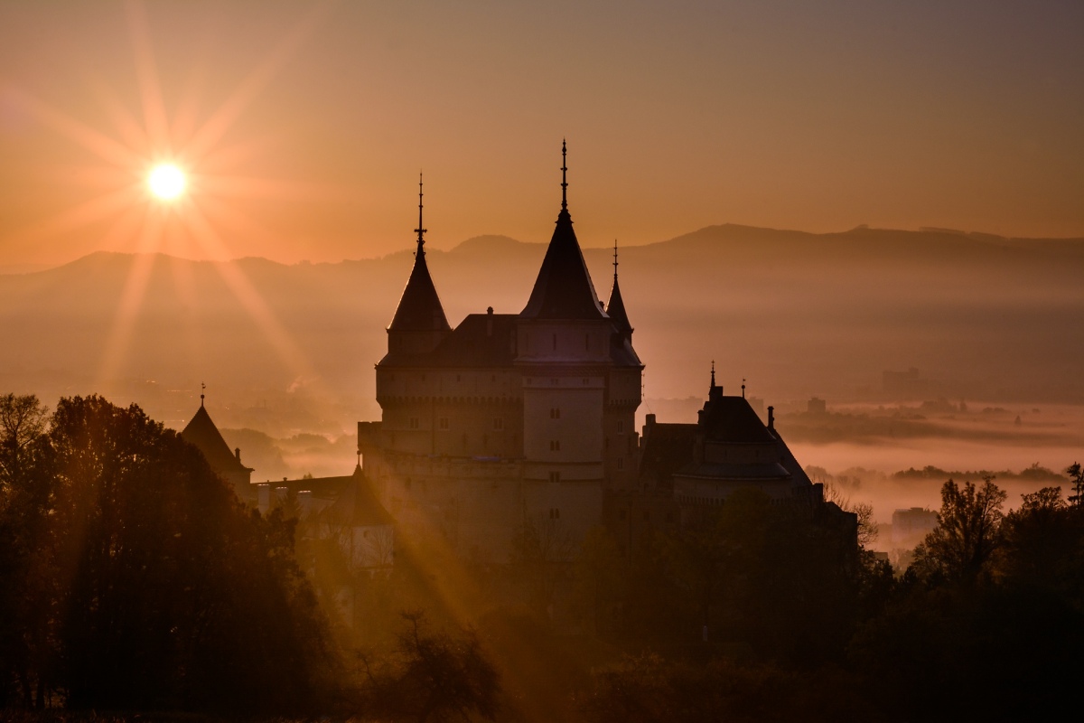 Jesenné ráno v Bojniciach