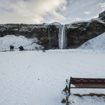 ..Lednový Seljalandsfoss..