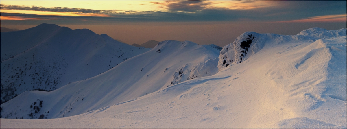 Malá Fatra, vlevo Malý Kriváň