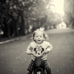 Elinka - s větrem o závod :)