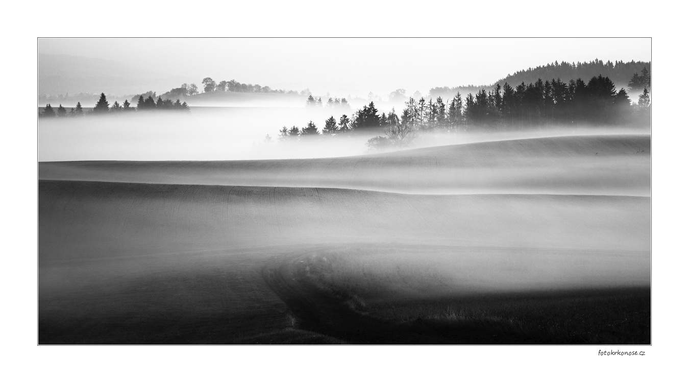 mírně zvlněná krajina