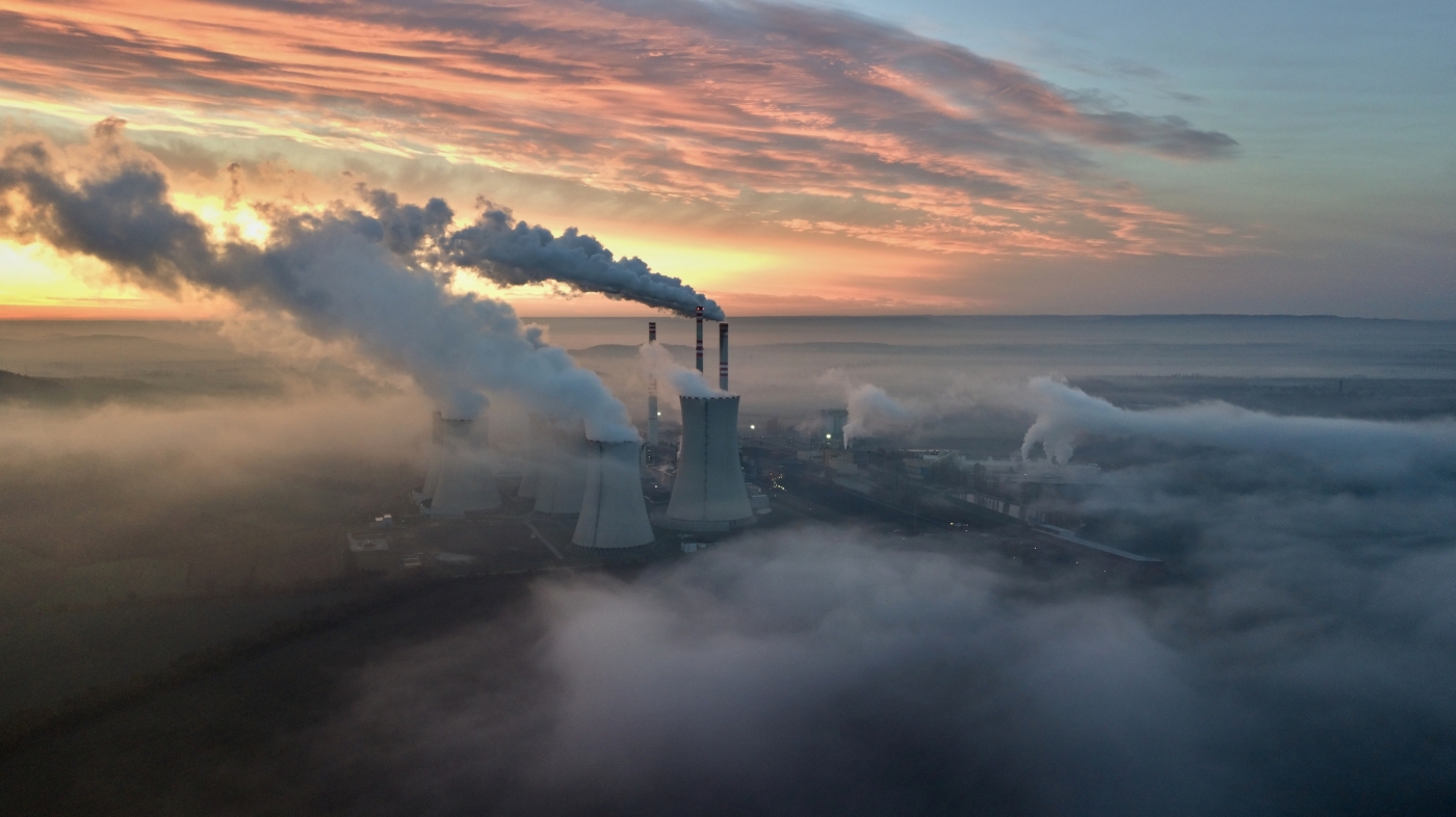 Ráno cestou do práce