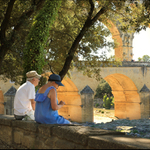 Rande pod Pont du Gard