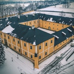 zámek v zimě