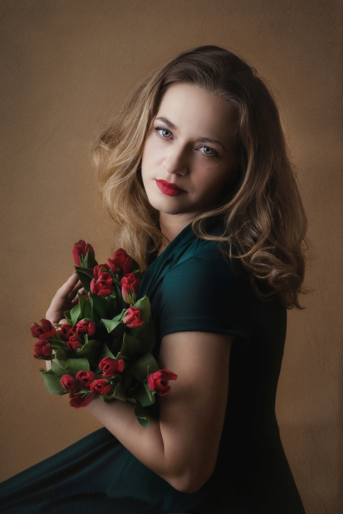Dáma s tulipány