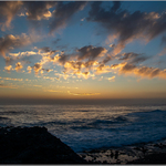 Západ slunce na pobřeží