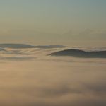 Hřebeč nad mlhou detail