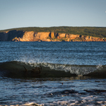 Podvecerni vlna u ostrova Bonaventure