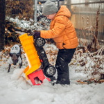 Těžká dřina s prvním sněhem.