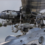 Detail mechanismu rotoru bojového vrtulníku