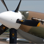 ...detail vrtule a motoru letounu Supermarine Spitfire...