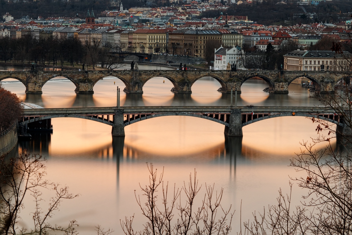 podvečerní Praha