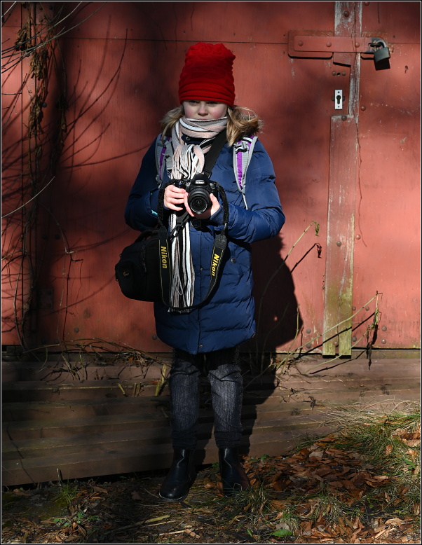 ...malá fotografka...