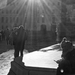 v lednu na nádvoří