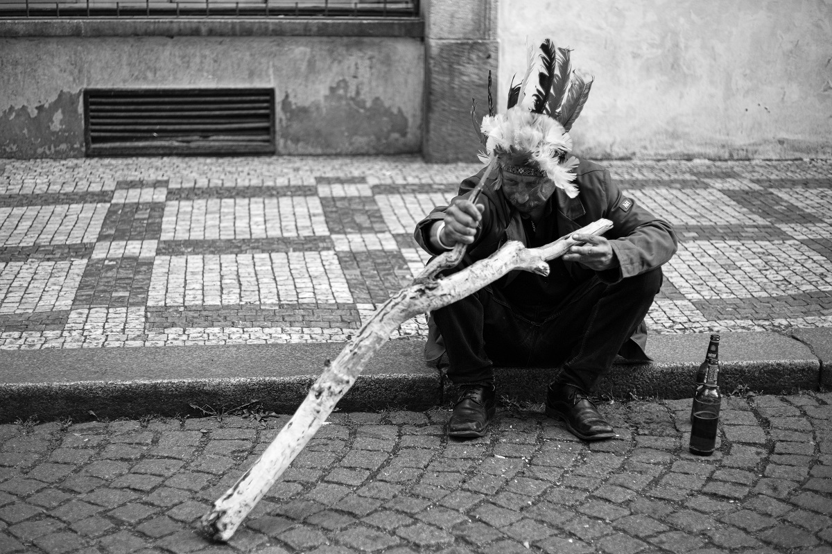 na prérii v Mostecké