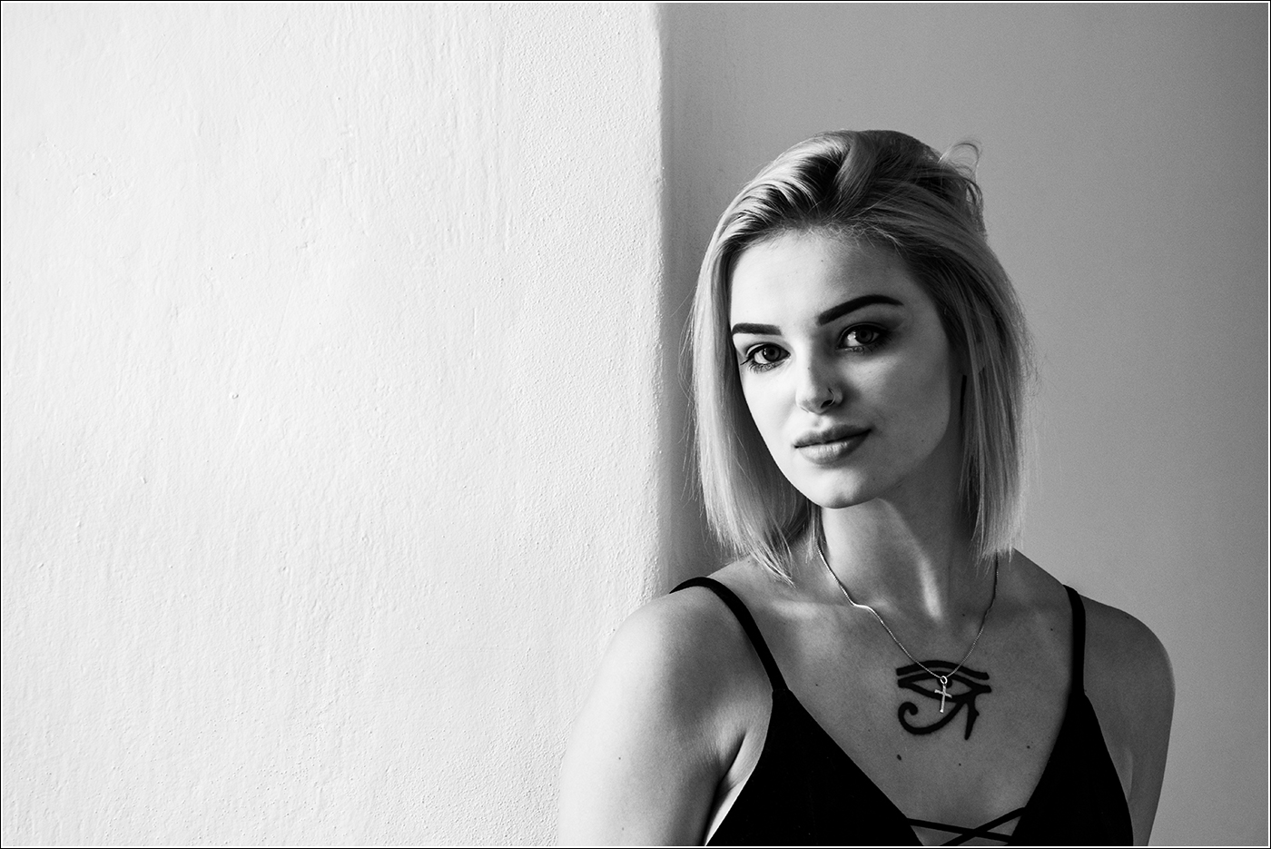 Černobílý portrét