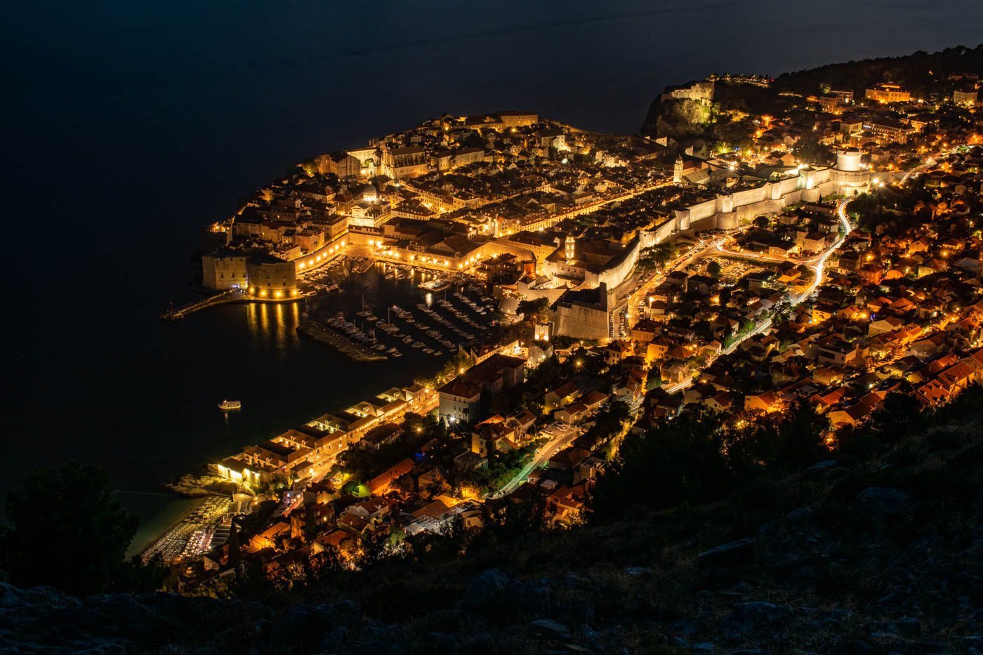 Noční Dubrovník