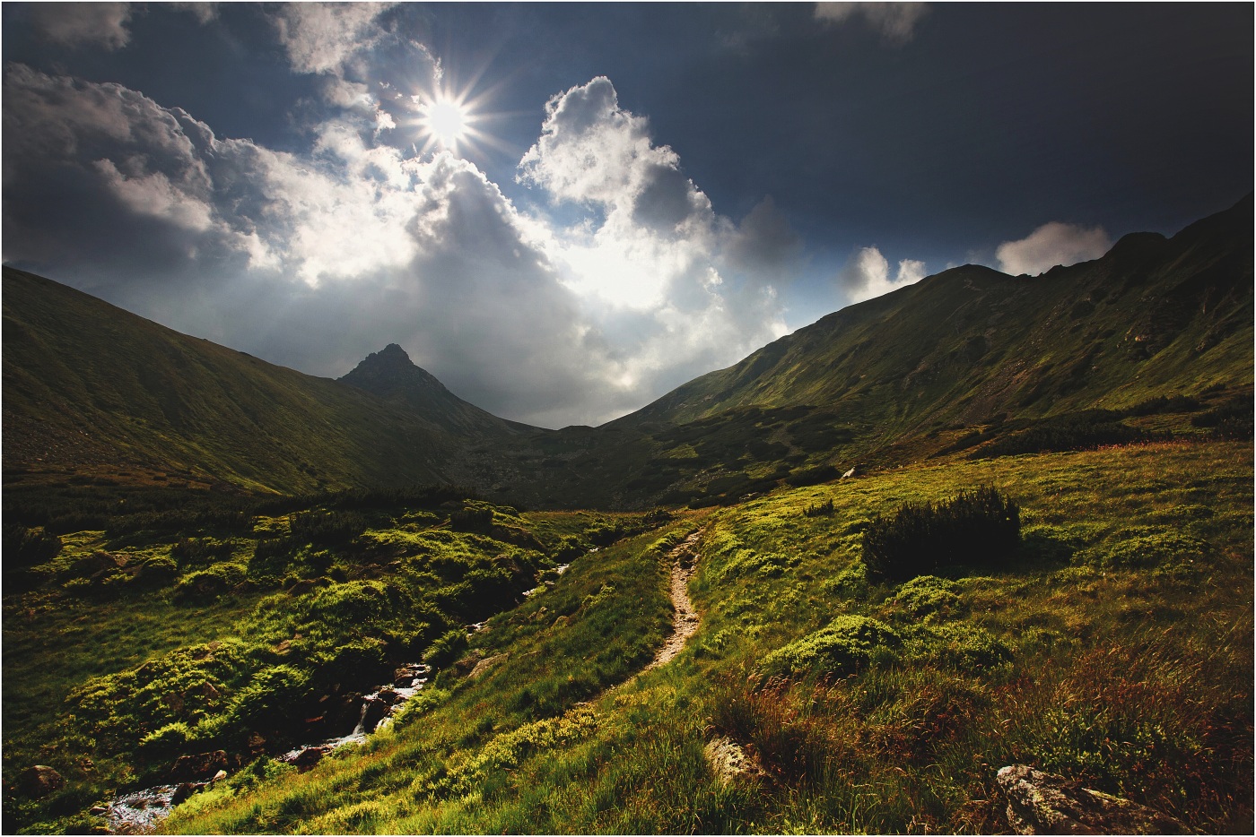 Vstup do horské galerie