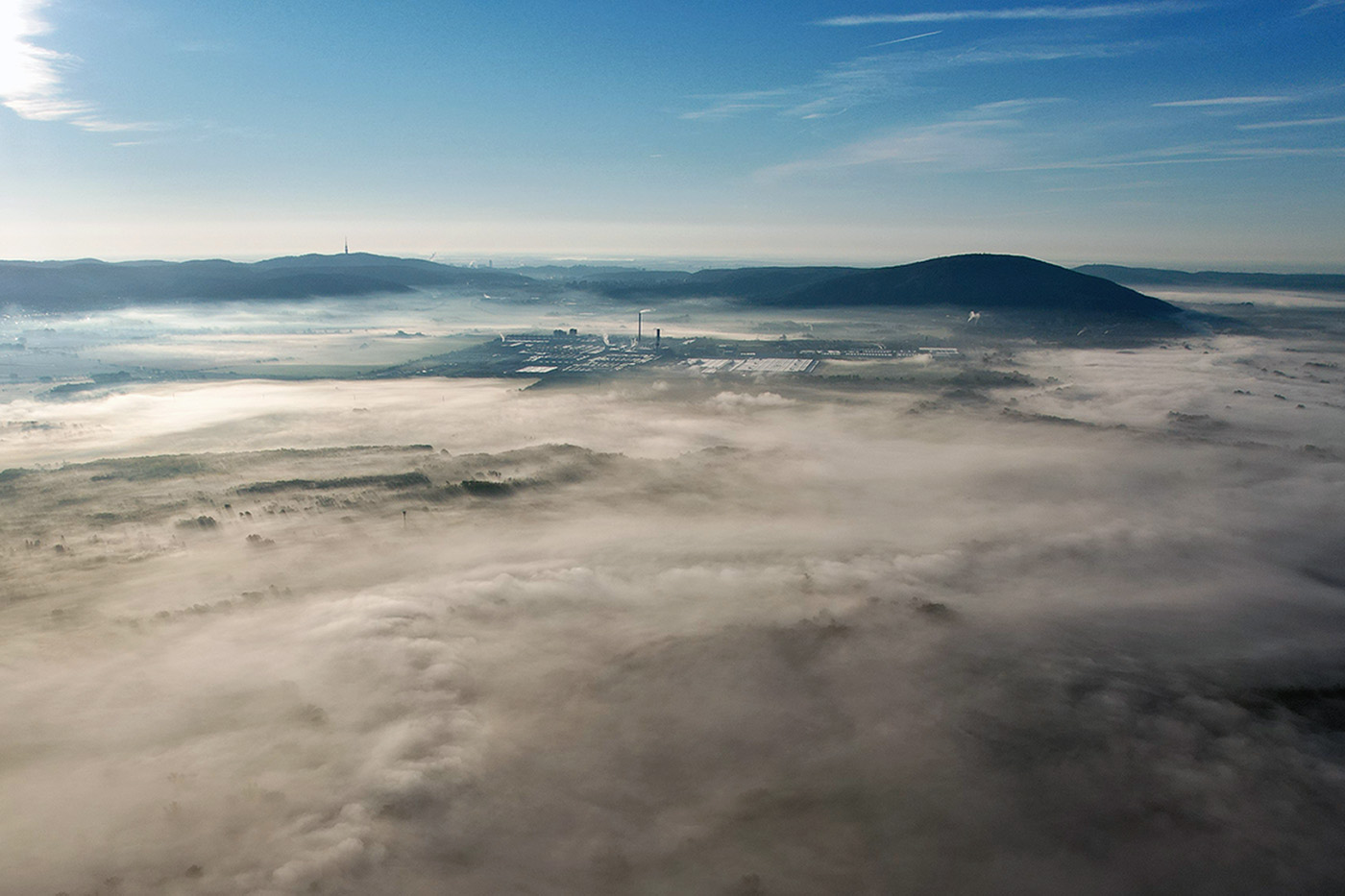Above the clouds