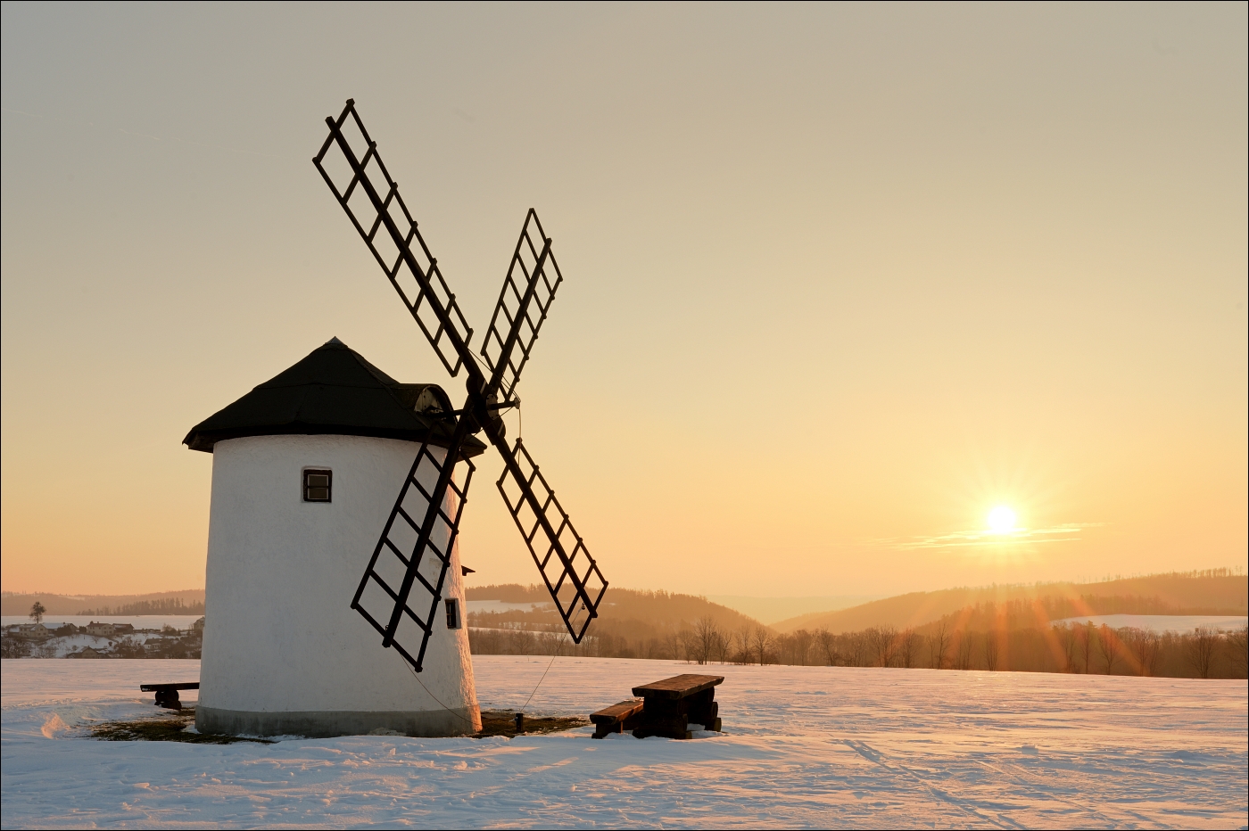 Spálov - Balerův mlýn - zimní verze