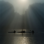 Ranní veslování na Vltavě