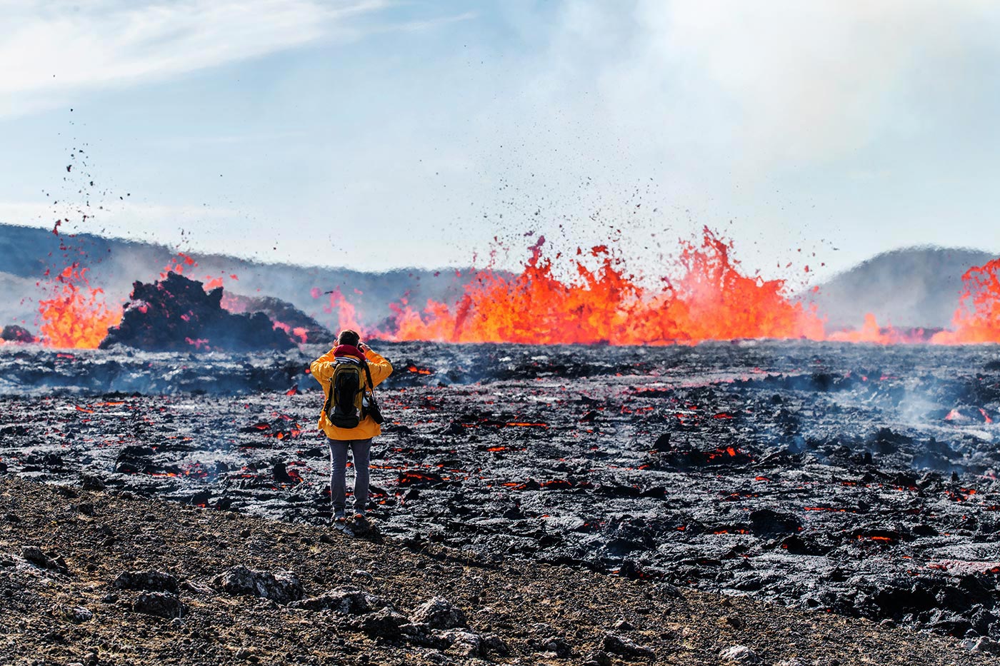 ..lávový ohňostroj..