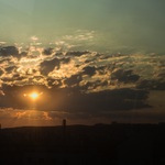 včera večer nad Žižkovem