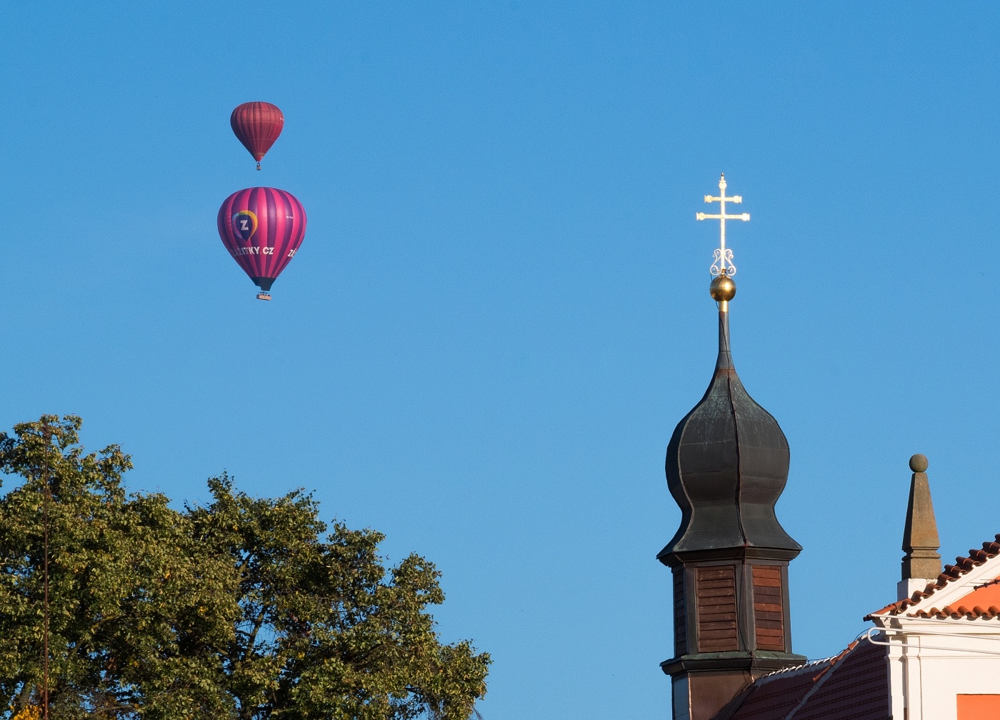 balóny nad Tetínem