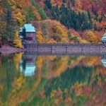 Podvečerní přehrada Janov