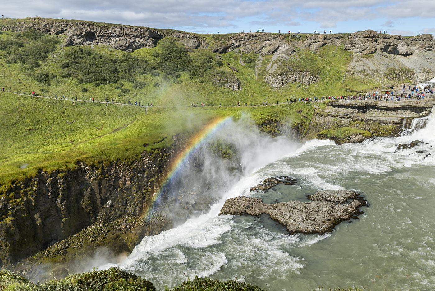 ..gullfoss, jak ho rocne vidi max nekolik desitek lidi..